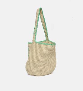 Logo-embroidery Top Handle Bag