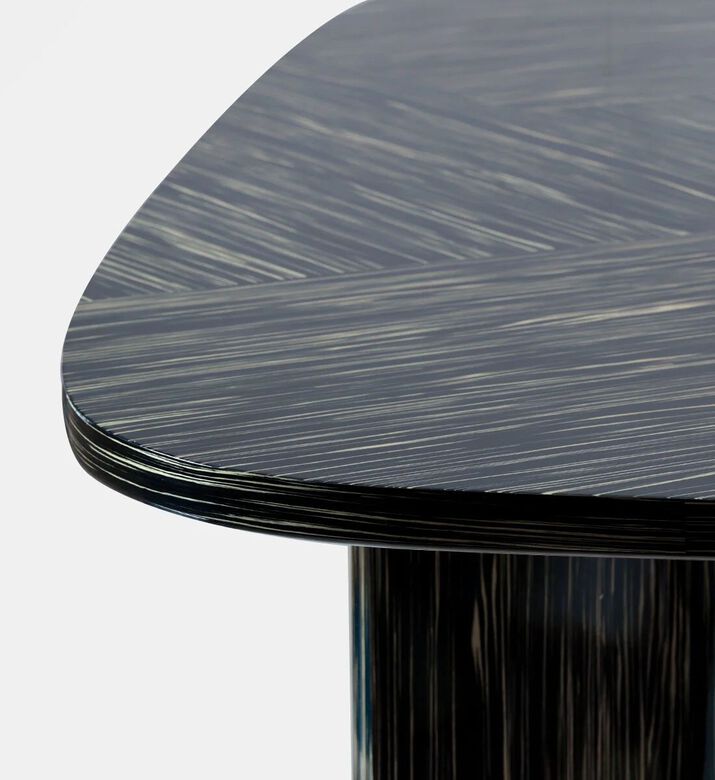 Home Deco and More Saba Dining Table, Black, 240x110x75-cm, Packshot View