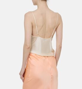 Forte-Forte Pleats Detail V-neck Bodysuit, Model View