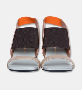 UN United Nude Cow Leather Block Heel Sandals, Beige, Eu-37, Packshot View