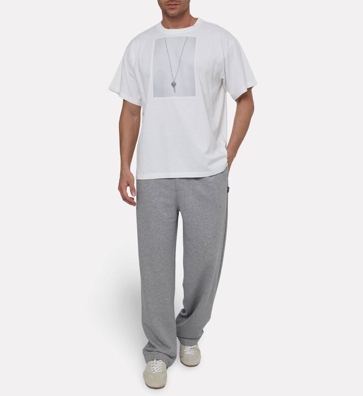 MM6 Key-print Crewneck T-shirt, Model View