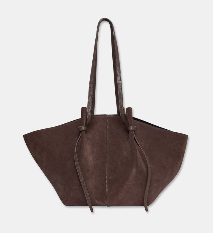 Yuzefi Mochi Suede Large Bag, Nutmeg, Packshot View