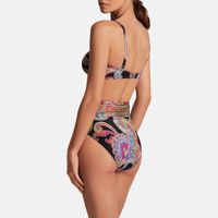 Paisley-print Bandeau Bikini Top