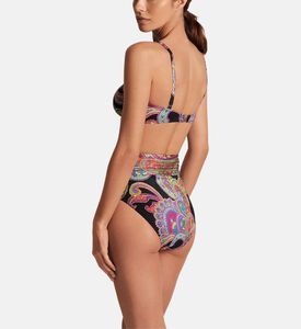 قطعة بيكيني علوية بطبعة بيزلي