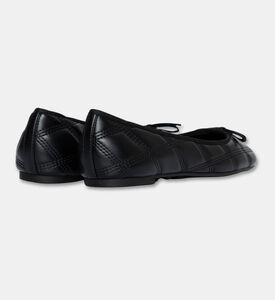 Arezzo Quilted Ballet Flats, Black, Eu-40, Packshot View