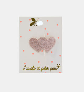 Glittered Heart Hair Clip