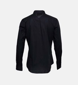 قميص بوبلين قطني بطبعة شعار الماركة