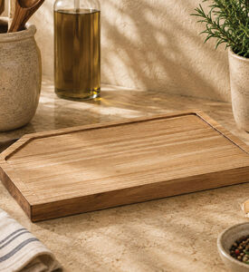 Rosle Elm Wood Chopping Board, Silver, 36cm, Packshot View