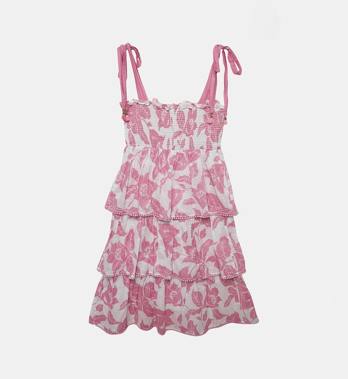 Zimmerman Cotton Floral-print Tiered Dress, Packshot View Zimmerman Cotton Floral-print Tiered Dress, Packshot View