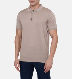 Quarter-zip Placket Polo Shirt