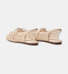 Hereu Lace-up Woven Slingback Flats, Packshot View