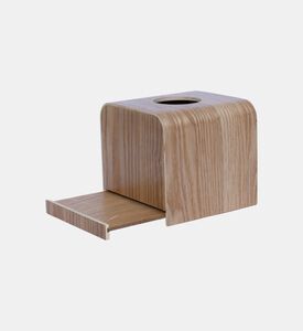 حامل مناديل مربع خشبي