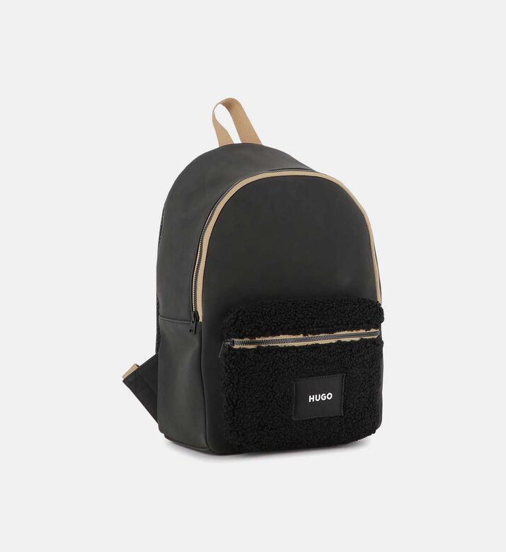 Shearling Front Pocket Backpack