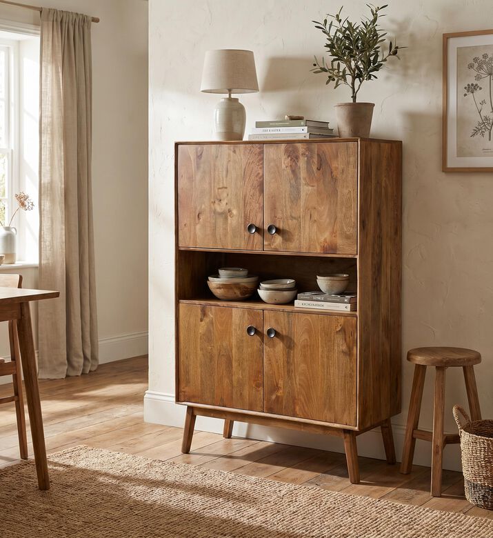 Home Deco and More Brunswick 4-door Wooden Cabinet, Packshot View