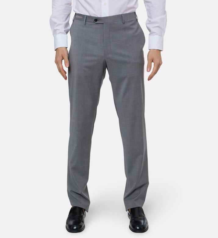 Corneliani Performance Wool Trousers, Grey, 54, Model View