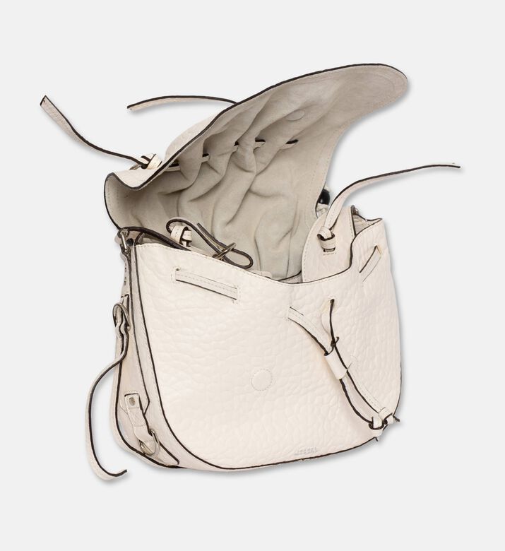 Isabel Marant Bolton Beaded Ruched Shoulder Bag, Beige, Packshot View