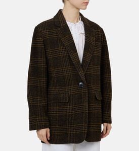 Checkered Single-breasted Blazer Checkered Single-breasted Blazer