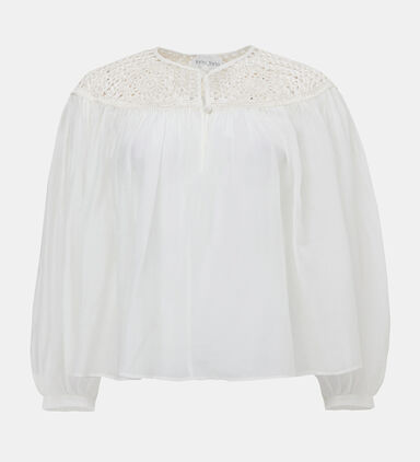 Crochet-detailed Bohemian Shirt