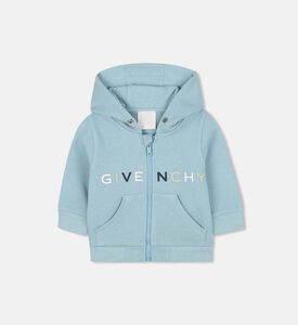 Zip-front Hooded Cardigan