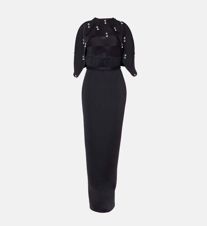 Embroidery Drops A-line Dress