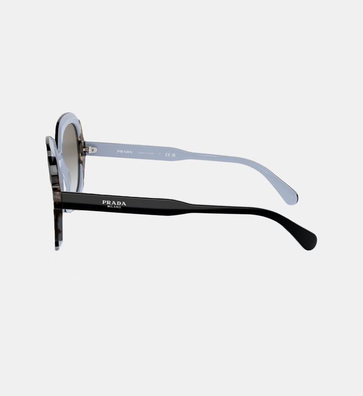 Gradient Round Frame Sunglasses 54