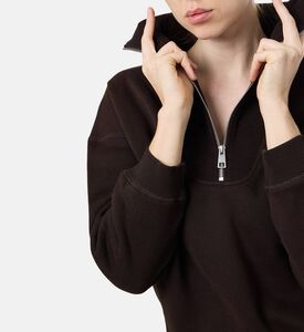 Zadig et Voltaire Casual Zip Fastening Sweatshirt, Model View