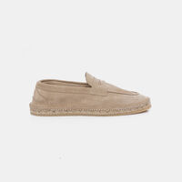 Suede Leather Jute Espadrilles
