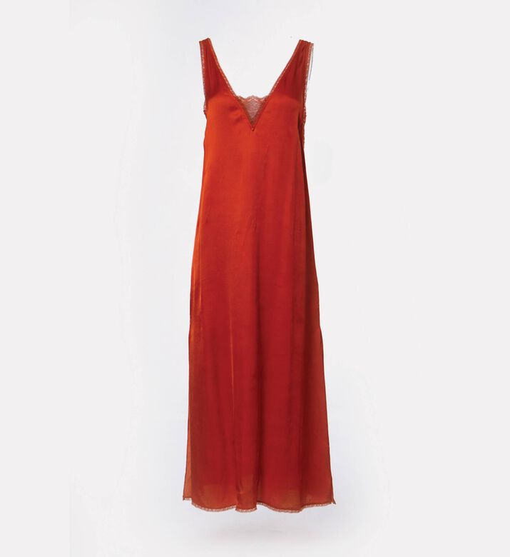 Zadig et Voltaire Renzo V-neck Lace Insert Midi Dress, Packshot View