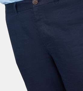 Linen High Waist Bermuda Shorts