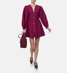 Farm Rio Puffed Sleeve Mini Dress, Model View