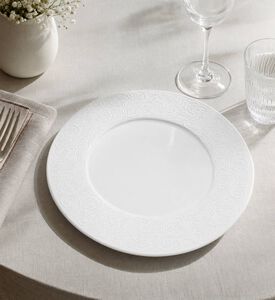 Guy Degrenne L Couture Wide Rim Dinner Plates - 28 Cm, Model View