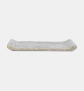 Home Deco and More Troy Polished Marble Tray, Packshot View