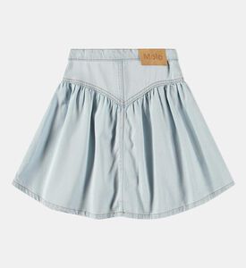 تنورة بيتسي بتصميم انسيابي مبيضة قصيرة