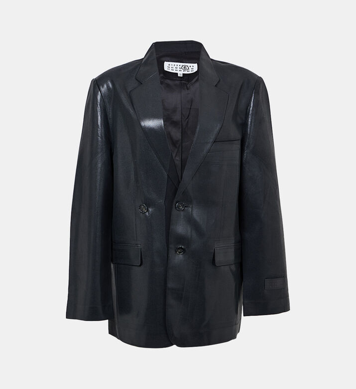 جاكيت فضفاض جلد