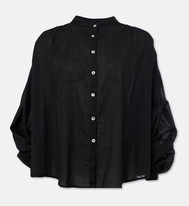 Mes Demoiselles Celeste Button-up Blouse, Black, S, Packshot View