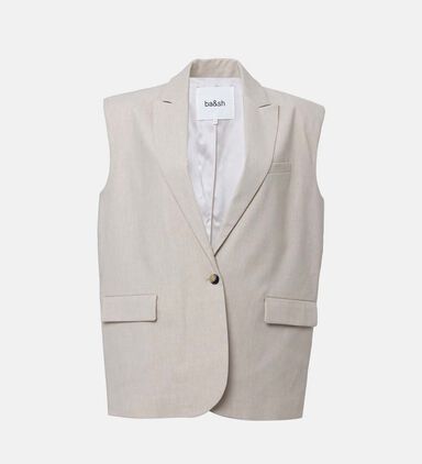 Joanne Sleeveless Tailored Jacket