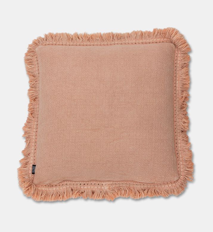 Home Deco and More Celeste Cotton Square Filled And Vaccumed Cushion, Light-pink, Packshot View