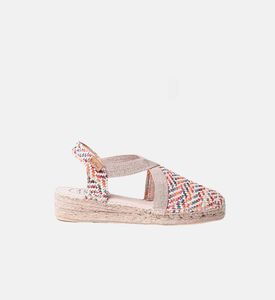 Vera-ms Textile Raffia Low-wedge Closed-toe Espadrille
