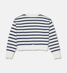 MM6 Stripe-print Long-sleeve Sweater, Packshot View