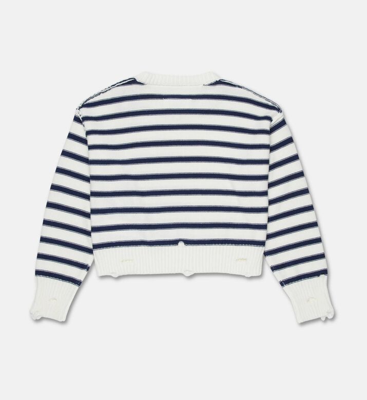 MM6 Stripe-print Long-sleeve Sweater, Packshot View