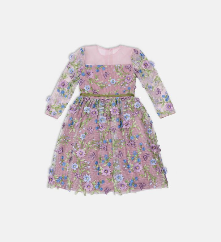 Embroidered Tulle Dress