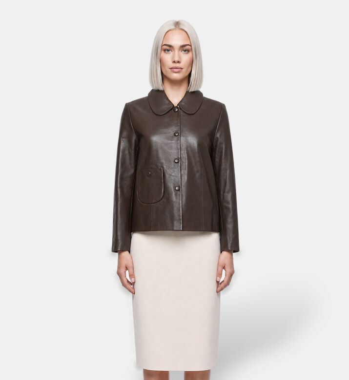 Ba&sh Milos Peter Pan Collar Jacket, Model View