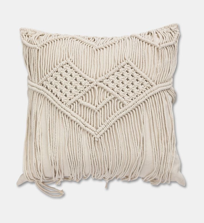 Home Deco and More Kaya Natural Cotton Cushion, Packshot View