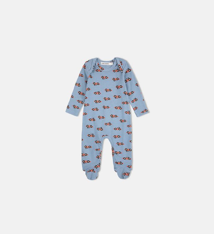 Bobo Choses Tractor-print Footie Romper Bib Blanket Set, Packshot View