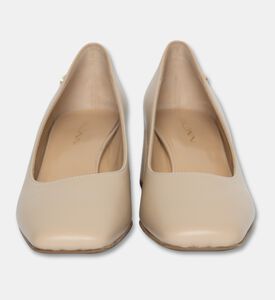 Baldinini Block-heel Mid-block Pumps, Beige, Eu-36, Packshot View