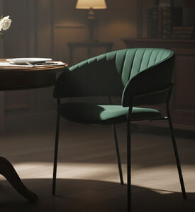 Home Deco and More Assia Dining Chair, Green, Packshot View