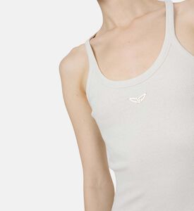 فستان أسترا ريب بيجو لامع