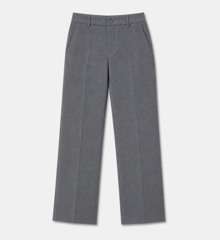 Les Deux Pressed Creases Tailored Pants, Grey, 36-32, Packshot View