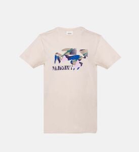 Cotton Abstract Horse-print T-shirt Cotton Abstract Horse-print T-shirt