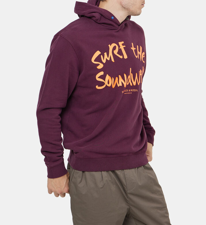 هودي بقصة عادية وطبعة شعار